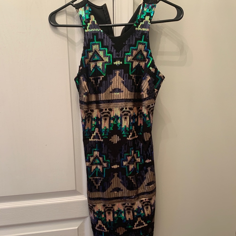 Sequin black mini
